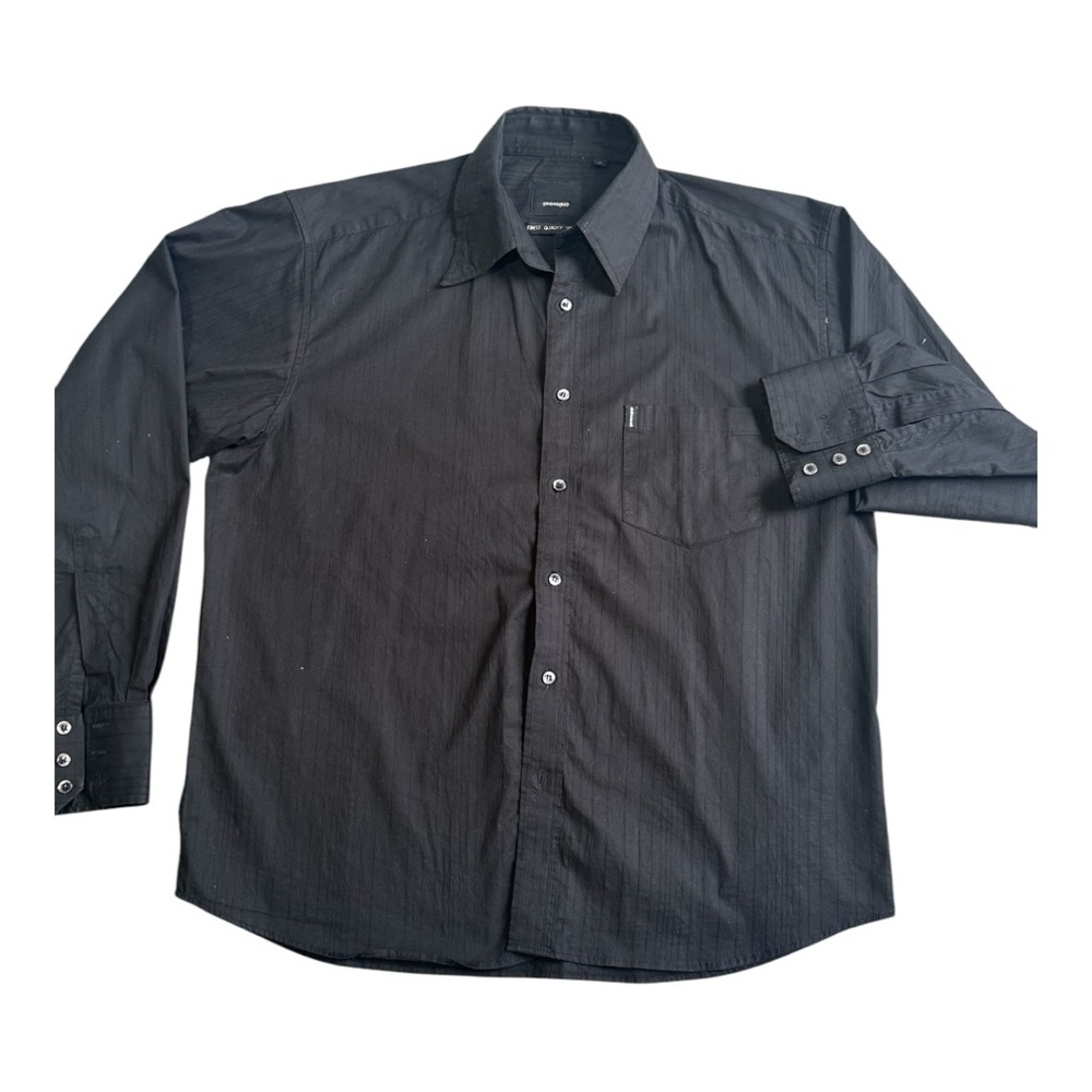 Men's Black Dress Shirt - NEW